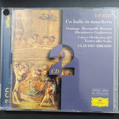 Claudio ABBADO verdi - un ballo in maschera VG+/EX (2CD, Klassik, DG)