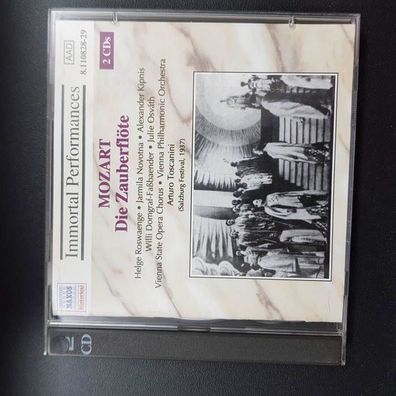 ARTURO Toscanini mozart - die zauberflöte EX/EX (2CD, Klassik, Naxos Historical)