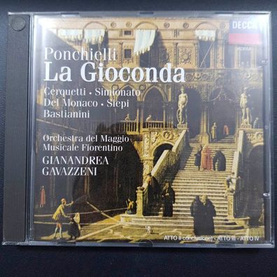 Gianandrea Gavazzeni ponchielli - la gioconda NM/EX (CD Album, Klassik, Decca)