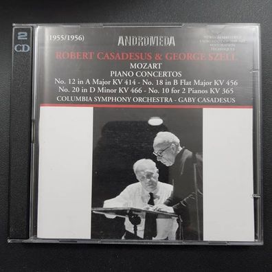 Casadesus / SZELL mozart piano concertos VG+/EX (2CD, Klassik, Andromeda)
