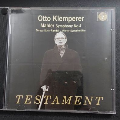 OTTO Klemperer mahler symphony 4 EX/VG+ (CD Album, Klassik, Testament)