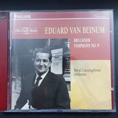 EDUARD VAN BEINUM bruckner symphony 9 FULL SILVER PMDC Germany EX/EX (CD Album)