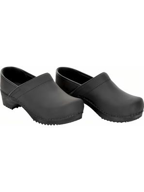 Sanita Damen Offener Clog Wood-Julie Closed Black