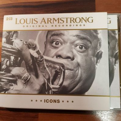 LOUIS Armstrong icons - original recordings OC SLIP EX/EX (2CD, Jazz)