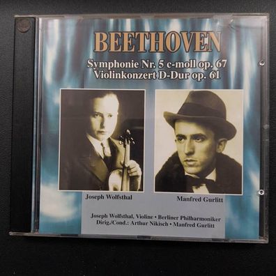 JOSEPH Wolfsthal beethoven symphonie 5 / violinkonzert NM/EX (CD Album, Klassik)