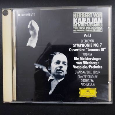Herbert VON Karajan the first recordings vol. 1 PDO WGER EX/EX (CD Album)