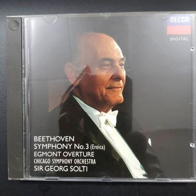 SIR GEORG SOLTI beethoven sympony 3 FULL SILVER PDO WGER EX/EX (CD Album)