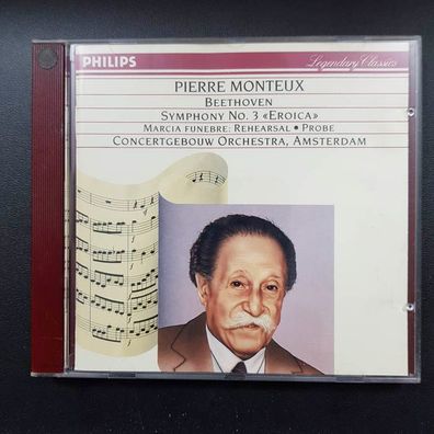 PIERRE Monteux beethoven symphony no 3 FULL SILVER PDO WGER NM/EX (CD Album)
