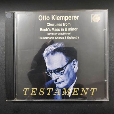 OTTO Klemperer chorusses from bach's mass in b minor EX/EX (CD Album, Klassik)
