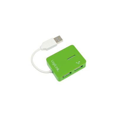 LogiLink USB-HUB "Smile" 4-Port o. NT grün