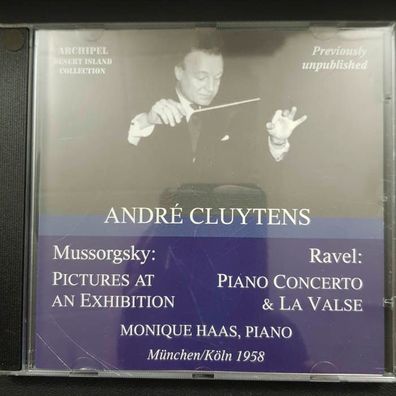ANDRE Cluytens mussogsky / ravel VG+/EX (CD Album, Klassik, Archipel)