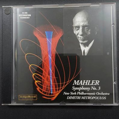 DMITRI Mitropoulos mahler symphony 3 EX/EX (CD Album, Klassik, Archipel)