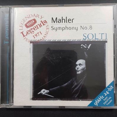 SIR GEORG SOLTI mahler - symphony no. 8 EX/EX (CD Album, Klassik, Decca)
