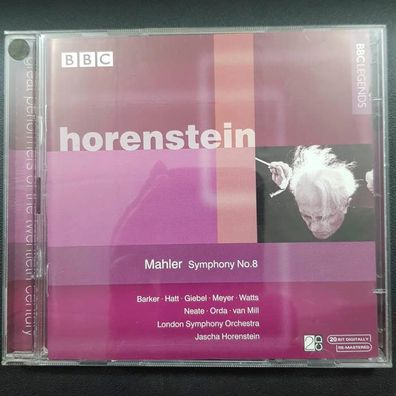 JASCHA Horenstein mahler - symphony no. 8 NM/EX (2CD, Klassik, BBC)