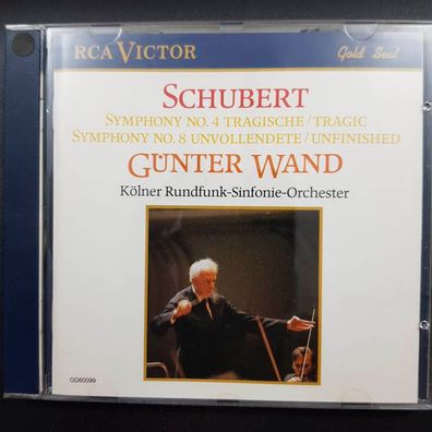 GÜNTER WAND schubert symphony 4 & 8 EX/EX (CD Album, Klassik)