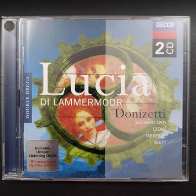 SIR JOHN Pritchard donizetti - lucia di lammermoor VG+/EX (2CD, Klassik, Decca)