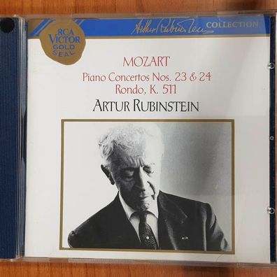ARTUR Rubinstein mozart piano concertos nos 23&24 VG+/EX (CD Album, Klassik)