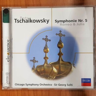SIR GEORG SOLTI tschaikowsky - symphonie nr. 5 EX/EX (CD Album, Klassik, Decca)