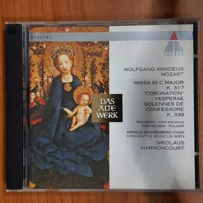 Nicolaus Harnoncourt mozart missa in c major EX/EX (CD Album, Klassik, Teldec)