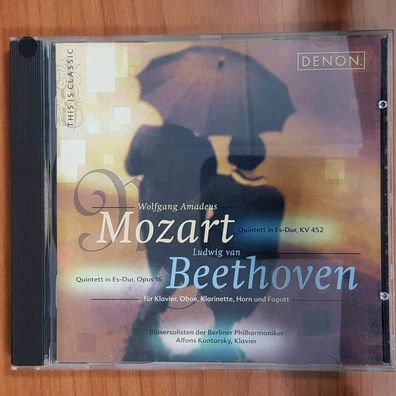 ALFONS Kontarsky mozart / beethoven NM/EX (CD Album, Klassik, Denon)