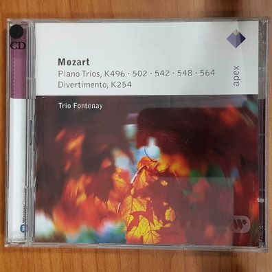 TRIO Fontenay mozart piano trios / divertimento VG+/EX (2CD, Klassik, Apex)