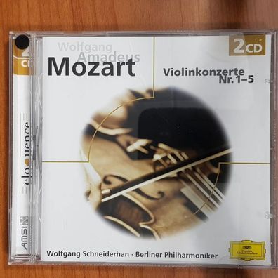 Wolfgang Schniederhan mozart violinkonzerte 1-5 EX/EX (2CD, Klassik, DG)