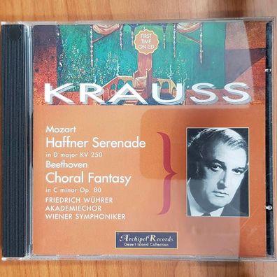 Clemens KRAUSS mozart haffner / beethoven fantasia EX/EX (CD Album, Klassik)