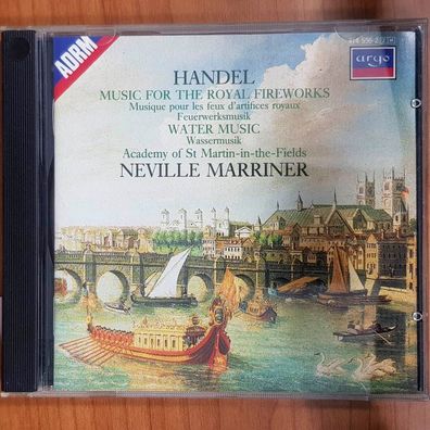 Neville Marriner handel - music for the royal fireworks FULL SILVER EX/EX