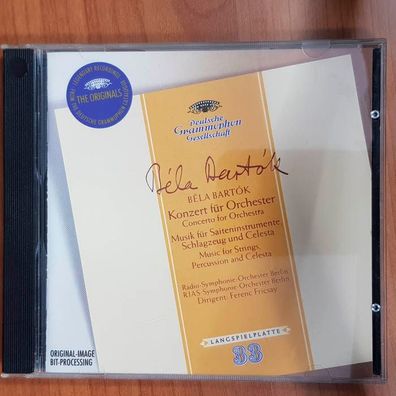 FERENC Fricsay bartok - konzert für orchester FULL SILVER EX/EX (CD Album)