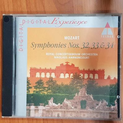 Nikolaus Harnoncourt mozart symphonies no 32, 33 & 34 EX/EX (CD Album, Klassik)