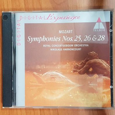 Nikolaus Harnoncourt mozart symphonies no 25, 26 & 28 EX/EX (CD Album, Klassik)