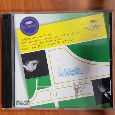 CLARA HASKIL mozart piano concertos nos 19 & 27 FULL SILVER EX/EX (CD Album)