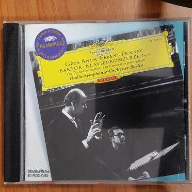 GEZA ANDA bartok klavierkonzerte 1-3 NM/EX (CD Album, Klassik, DG)