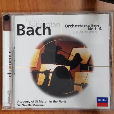 SIR Neville Marriner bach - orchestersuiten nr. 1-4 EX/EX (CD Album, Klassik)