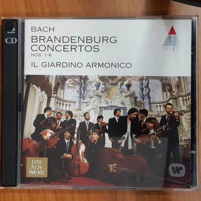 IL Giardino Armonico bach brandenburg concertos 1-6 NM/EX (2CD, Klassik, Teldec)