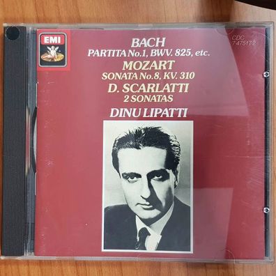 DINU Lipatti bach / mozart / scarlatti VG+/VG+ (CD Album, Klassik, EMI)