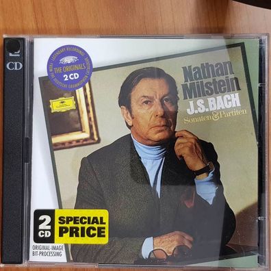 NATHAN Milstein js bach sonaten & partituren FULL SILVER NM/EX (2CD, Klassik)