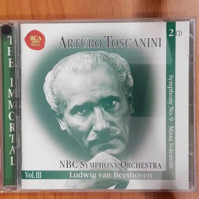 ARTURO Toscanini immortal 3: beethoven symphony no. 9 NM/EX (2CD, Klassik)