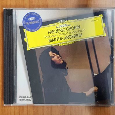 MARTHA Argerich chopin preludes piano sonata no 2 NM/EX (CD Album, Klassik, DG)
