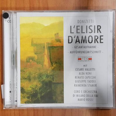 MARIO ROSSI donizetti l'elisir d'amore EX/EX (2CDR, Klassik, Cantus Classics)