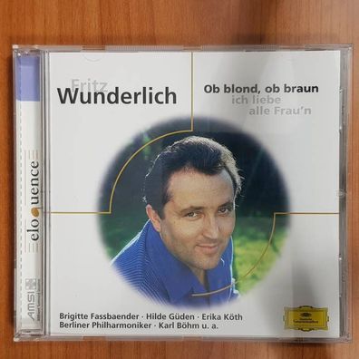 FRITZ Wunderlich ob blond, ob braun EX/EX (CD Album, Klassik, DG)