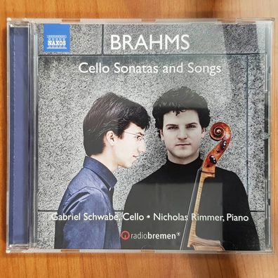 Gabriel Schwabe / Nicholas RIMMER brahms cello sonatas and songs NM/EX