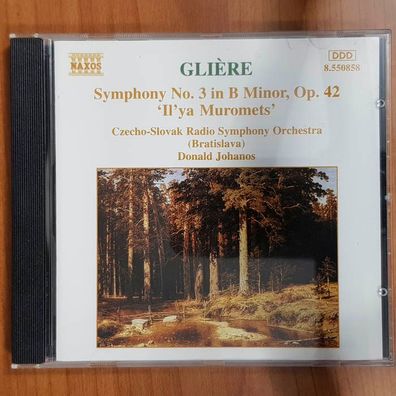 DONALD Johanos gliere symphony 3 EX/EX (CD Album, Klassik, Naxos)