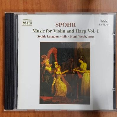 SOPHIE Langdon / HUGH WEBB spohr music violin harp vol. 1 EX/EX (CD Album)