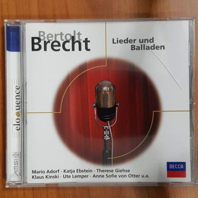 Various berthold brecht - lieder und balladen EX/EX (CD Album, Klassik, Decca)