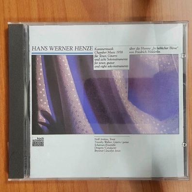 Brynmor Llewelyn JONES hans werner henze chamber music 1958 EX/VG (CD Album)