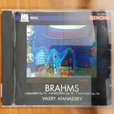 VALERY Afanassiev brahms 4 balladen, 2 rhapsodien, 7 fantasien VG+/EX (CD Album)