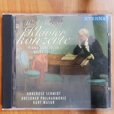 Annerose Schmidt wa mozart klavierkonzerte nr. 14, 15 & 17 NM/EX (CD Album)