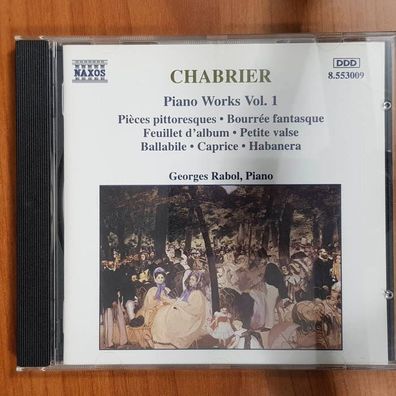 Georges RABOL chabrier piano works vol. 1 EX/EX (CD Album, Klassik, Naxos)