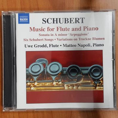 UWE GRODD / MATTEO NAPOLI schubert music for flute and piano NM/EX (CD Album)